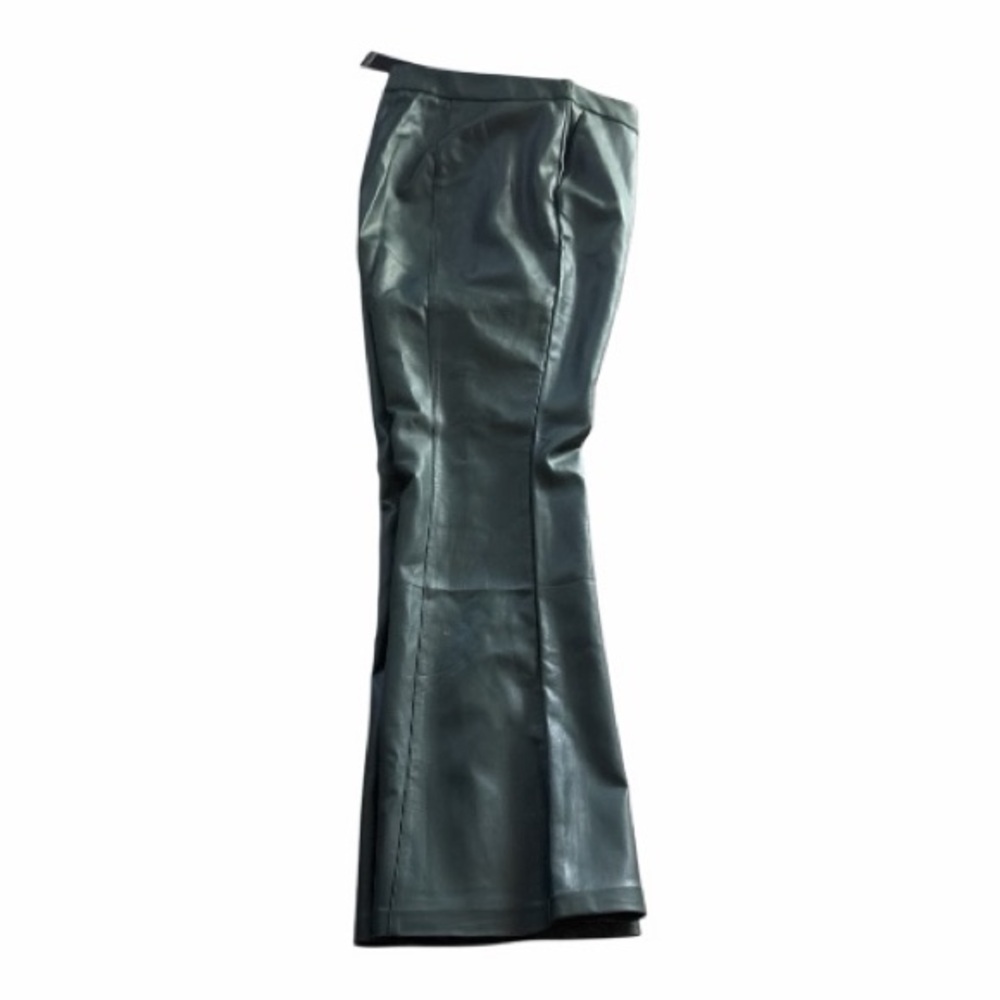Eloquii Forest Green Flare Pants - Picture 3 of 6